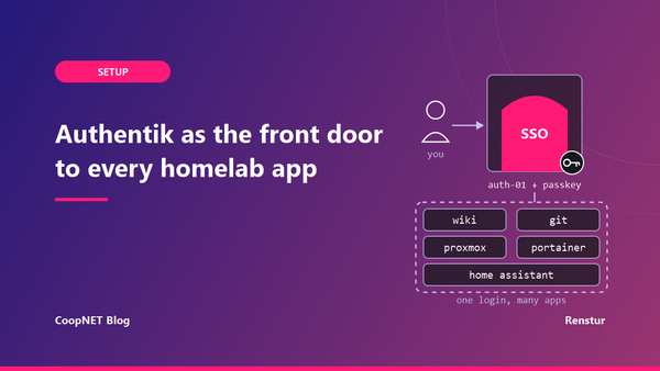 Authentik as the front door to every app in my homelab